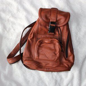 Brown leather bag/backpack